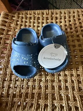 Koala Kids Blue Speckled Baby Sandals